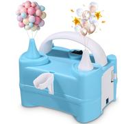 Gonfleur Ballon Electrique,Pompe à Ballon électrique,400W Pompe à Ballon Haute Puissance Portable pour gonfler Rapidement Les Ballons Parfait pour la fête, la décoration Festive,Bleu