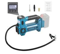 Gonfleur Compresseur compatible avec Makita 18 V, Compresseur d'air Portable avec Manomètre Numérique pour Voiture, Moto, Ballons de vélo, Pression d'air maximale 830 kPa (Sans Batterie)
