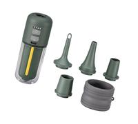 Gonfleur d ' air Portable avec 5 Buses et Lampe de Tente LED | Gonfleur d ' air compact sans fil avec lumière de tente LED pour tapis de repos, équipement de, oreillers