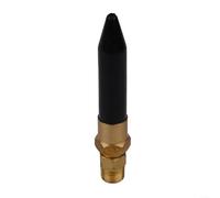 Gonfleur de ballon à l'hélium - Valve d'inclinaison - Buse de gaz en laiton avec filetage NPT 1/4-18 pour ballons en latex - Noir et doré