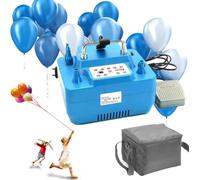 Gonfleur de ballon électrique | Gonflage simultané à quatre buses, réglage de synchronisation programmable, poignée de transport portable