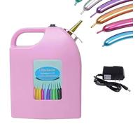 Gonfleur De Ballons Électrique - Pompe À Ballon Rechargeable, Gonfleur d'air De Ballon Long, Pompe À Ballon Portable avec Sac À Bandoulière pour Décoration De Fête d'anniversaire Pink