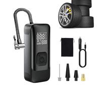 Gonfleur de pneu 2 modes filaire de voiture avec affichage numérique | Mini pompe à air d'extérieur pour la maison, les voyages, le sport, les pannes, l'extérieur, le garage, le flotteur