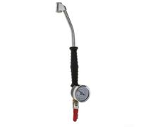 Gonfleur de pneu à main avec manomètre de 0 à 220 PSI Construction en acier pour voiture, camion, moto, vélo (style tuyau)