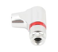 Gonfleur De Pneu De VéLo Co2 Avec Manchon Isolé Compatible Avec Valve Presta Valve AméRicaine Pour Filetage Unf 3/8 Pouces Cartouches 12g 16g 18g 25g Pompe à VéLo Argent