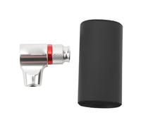 Gonfleur de Pneu de vélo CO2 en Alliage d'aluminium, opération à Une Main, compatibilité Universelle pour vélos de Montagne de Gravier de Route avec Manchon isolé, Cartouches de (Argent)