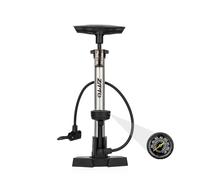 Gonfleur de Pneu de vélo Portable avec manomètre, Pompe à vélo Haute Pression 160 PSI, Outil de Sol en Alliage d'aluminium Durable, Compatible avec Les valves Presta et Schrader