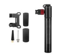 Gonfleur de pneu de vélo portable CO2 - Double valves - Gonflage rapide - Support de cadre en alliage d'aluminium pour vélo de route - Montage sur cadre de vélo - Pompes à air à main