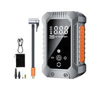 Gonfleur de pneu de voiture - Compresseur d'air électrique portable avec arrêt automatique, pompe à pneu rechargeable sans fil, lumière à LED, pompe à air haute pression pour Aut