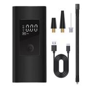 Gonfleur de pneu de voiture sans fil - Pompe à air numérique rechargeable, 3 buses | Gain de temps puissant - Matériau recouvert de rouille - Gonfleur de pneu portable pour matelas gonflable