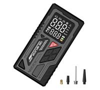 Gonfleur de pneu électrique multifonctionnel design compact manomètres de pression numériques ABS pour véhicules, vélos, équipements de sport, gonfleur de pneu portable léger