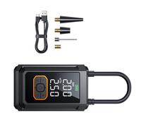 Gonfleur de pneu électrique portable 150 psi - Pompes rechargeables pour moto et vélos - Caractéristiques : lampes de poche intégrées et Powerbanks - Chargement USB C - Gonfleur de pneu avec affichage