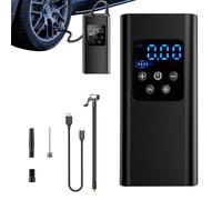 Gonfleur de pneu - Gonfleur de pneu de voiture | Compresseur d'air portable | Gonfleur de pneu électrique | Pompe à air intelligente | Gonfleur de pneu puissant avec affichage numérique précis, pompe