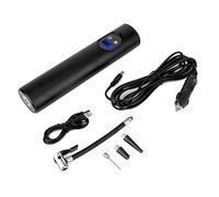 Gonfleur de Pneu Numérique 12V, 150PSI, Portable - Batterie Intégrée Longue Autonomie, Éclairage LED, Pour Voiture Vélo Moto (Noire)