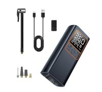 Gonfleur de pneu numérique portable sans fil compresseur d'air de voiture pour pompe à air à ballon avec lumière LED rechargeable portable