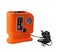 Gonfleur de pneu NUZAMAS; compresseur d'air portable 150 PSI (livre par pouce carré) avec 3 adaptateurs de valve, un cordon d’alimentation de 2.6 m / 8,5 Pieds, une fiche allume-cigare de 12V