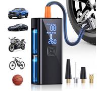 Gonfleur de pneu portable 150PSI & 25000mAh Compresseur d'air portable avec manomètre numérique, pompe à air sans fil 2 fois plus rapide pour voiture, moto, vélo et plus encore