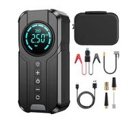 Gonfleur de pneu portable 60 W pompes portables pression précise écran LCD voiture vélo voiture batterie démarreur avec compresseur