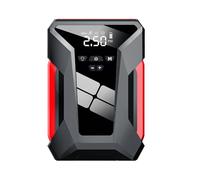 Gonfleur de pneu portable compresseur d'air électrique sans fil 10 000 mAh 1000 A Démarreur avec écran LED Lumière LED pour voiture, moto, vélo