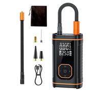 Gonfleur de pneu portable, pompe à air rechargeable par USB, compresseur de voiture avec manomètre numérique, dispositif de gonflage pour moto vélo, outils automobiles, kit d'urgence sans fil pour les
