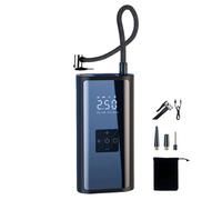 Gonfleur de pneu portable pour voiture - Compresseur d'air numérique avec affichage LED, mécanisme de gonflage rapide, design compact | Gonfleur de pneu puissant pour voiture, vélo