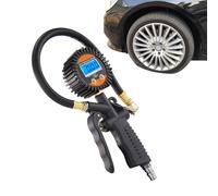 Gonfleur de pneu portable pour voiture | Outils de dégonflage automobile avec jauge de pression numérique | Gonfleur de pneu portable | Pour voiture, moto, vélo, ballon de vélo, moto