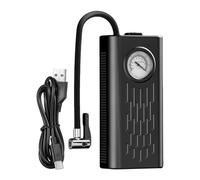 Gonfleur de pneu rechargeable, pompe à air alimentée par piles, pompe à pneus portable, gonfleur électrique de pneus, gonfleur sans fil avec indicateur de pression de pointeur, pompe