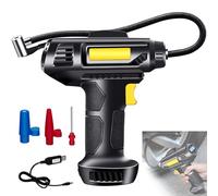 Gonfleur de pneu sans fil, compresseur d'air rechargeable avec manomètre numérique pour voitures, motos, vélos - 150 psi, 4000 mAh alimenté par USB