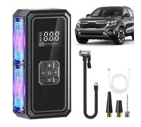 Gonfleur De Pneus | Compresseur d'air Portable sans Fil avec Jauge Numérique Et Lumières | Pompe Électrique À Arrêt Automatique pour De Voiture, SUV, Berline, Moto, Ballons, Jouets Gonflables |