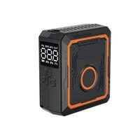 Gonfleur de pneus Mini Pompe À Air Électrique Portable for Vélo 150 PSI Pompe à air Double Usage(Orange)