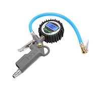 Gonfleur de Pneus Numérique avec Manomètre, 0-230 Psi | Matériau en alliage de zinc, gonfleur et jauge, durabilité, pour motos