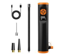 Gonfleur de pneus - Pompe à pneus sans fil, compresseur d'air avec lumières LED sans fil intelligent, portable rechargeable 1500 mAh x 2 pour moto | Jouets gonflables ballon maison Garage extérieur