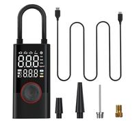 Gonfleur de Pneus Portable,Compresseur Électrique Sans Fil 10.3 Bar À Arrêt Automatique - 5 Modes Affichage Numérique Arrêt Automatique Pompe À Air Portable - pour Voitures Camions Vélos Usage Intérie