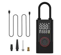Gonfleur de pneus portable numérique avec batterie externe/lampe torche - Compresseur 150 PSI pour voitures, vélos - Rechargeable USB 5V avec écran LED