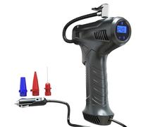 Gonfleur de pneus sans fil/filaire avec lumière LED pour boules de moto Pompe à air électrique numérique portable