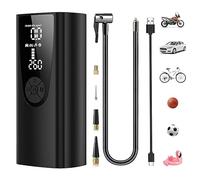 Gonfleur de pneus sans fil, Mini Compresseur à Air portatif avec Batterie Rechargeable Pompe à Air électrique Portable pour Voiture, Moto, vélo