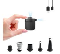 Gonfleur Électrique, Portable Multifonctionnel Mini Pompe Électrique pour Gonfler et Dégonfler avec Batterie Rechargeable CâBle USB C pour Matelas Gonflable Bouée Gonflable