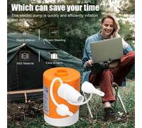 Gonfleur électrique portable sans fil, pompe multifonctions rechargeable par USB pour bouées et matelas gonflables, 5000PA