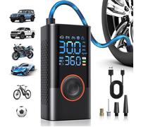 Gonfleur Pneu Voiture sans Fil Compresseur à Air Portatif avec LED 150 PSI Batterie Rechargeable Inflation Rapide Arrêt Automatique