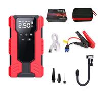 Gonfleur Pneus Portable Compresseur Air avec Contrôle Numérique Pression & Lampe LED Urgence Mini Pompe Électrique pour Voiture Vélo Moto Équipement Sportif(J34/Sac)