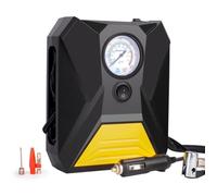 Gonfleur Pneus Voiture,12V Compresseur d'Air Portable,Pompe à Pneu électrique avec Manomètre et Lumière LED,pour La Voiture,Le Vélo