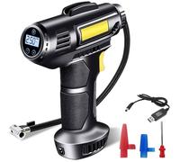 Gonfleur Pneus Voiture,4000mAh 7.4V Compresseur à Air Portatif Gonfleur Pneus Voiture sans Fil, Rechargeable 150 PSI Compresseur V