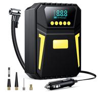 Gonfleur Pneus Voiture, Compresseur à Air Portatif, Gonfleur Pneus 12V DC, 150 PSI, Pression Pneu Préréglée et Arrêt Automatique, pour Voiture SOS Urgence, Vélos, Motos, Ball-007