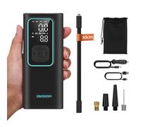 Gonfleur Pneus Voiture Mini,Compresseur À Air Portatif 150PSI,Pompe À Air Velo Électrique,Batterie 6000 mAh, Gonfleur Pneu Sans Fil,Avec Fonction de PowerBank,Lumière LED Et Arrêt Automatique