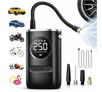 Gonfleur Pneus Voiture Sans Fil 150 PSI, Compresseur à Air Portatif 4000 mAh, Gonflage Rapide, Mini Pompe Électrique USB-C LED, Arrêt Automatique, 4 Modes (Voiture/Moto/Vélo/Ballons)