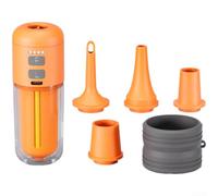 Gonfleur Portable 4.0KPA Haute Pression pour Pneus | Débit 430L/min, charge USB, idéal camping plage, léger 120g, orange