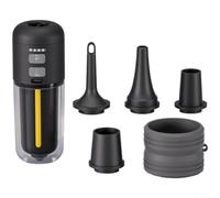 Gonfleur Portable 4.0KPA Haute Pression pour Pneus | Débit 430L/min, charge USB, idéal camping plage, léger 120g, orange