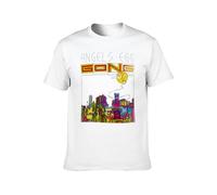 Gong Angels Egg Jazz Rock Music Graphic Printed Casual Round Neck T Shirt White M