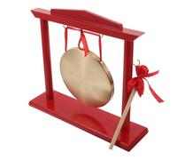 Gong D’inauguration en Bois et Laiton avec Support en Bois
