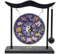 Gong De Bureau Feng Shui en Laiton Zen Art, Décoration De Table pour Maison Le Bureau, Ornement Chinois Feng Shui, Figurines De Collection